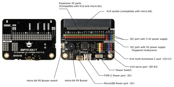 DFRobot UNIHIKER K10 Robotics & Power IO Extender